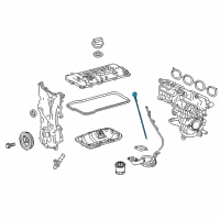 OEM 2018 Toyota Prius C Dipstick Diagram - 15301-21051