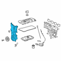 OEM 2018 Toyota Prius C Oil Pump Diagram - 15100-21072