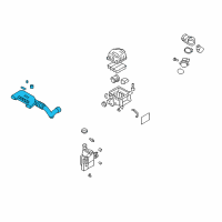 OEM Hyundai Elantra Duct Assembly-Air Diagram - 28210-2L000