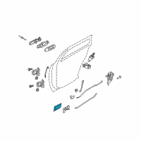 OEM 2010 Ford Crown Victoria Handle, Inside Diagram - 6W7Z-5422634-AB