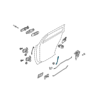 OEM 2009 Mercury Grand Marquis Lock Rod Diagram - YW7Z-5426460-AA