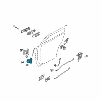 OEM 2004 Mercury Marauder Lower Hinge Diagram - 6W7Z-5426802-A