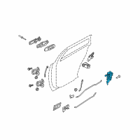OEM Mercury Marauder Latch Assembly Diagram - 6W7Z-5426413-B