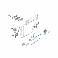 OEM 1997 Mercury Grand Marquis Release Rod Diagram - F2AZ-5426420-A