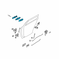 OEM 1998 Ford Crown Victoria Handle, Outside Diagram - 6W7Z-5426605-A