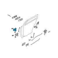 OEM 2002 Lincoln Town Car Upper Hinge Diagram - 6W7Z-5426800-A