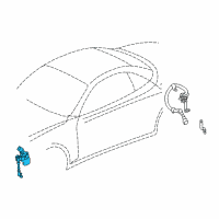 OEM Lexus SC430 Sensor Sub-Assy, Height Control, Front LH Diagram - 89406-24050