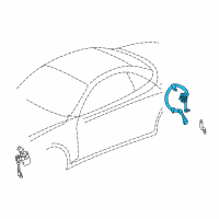 OEM 2005 Lexus SC430 Sensor Sub-Assy, Height Control, Rear LH Diagram - 89408-24060