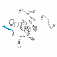 OEM 2022 BMW 840i Gran Coupe COOLANT LINE, TURBOCHARGER S Diagram - 11-53-8-650-086