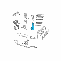 OEM 2009 Dodge Ram 1500 Panel-C Pillar Diagram - 1EB80DK2AA