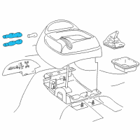 OEM 1997 Chevrolet S10 Bulb, Headlamp Switch Indicator Diagram - 10159463