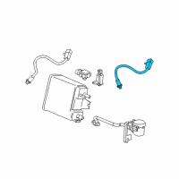 OEM 2011 Cadillac CTS Rear Oxygen Sensor Diagram - 12615194