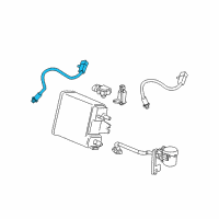 OEM 2009 Hummer H2 Front Oxygen Sensor Diagram - 12589321