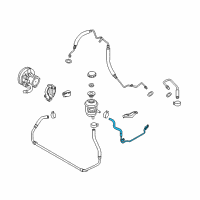 OEM 2009 Chevrolet Aveo5 Pipe Asm, P/S Fluid Reservoir Inlet<See Guide/Contact Bfo> Diagram - 95961434