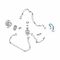 OEM 2007 Chevrolet Aveo5 Pipe, P/S Fluid Reservoir Inlet Diagram - 96498797