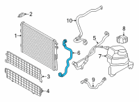 OEM 2021 BMW M340i xDrive HOSE, RADIATOR Diagram - 17-12-8-742-077