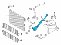 OEM 2022 BMW M440i xDrive HOSE COOLANT RADIATOR INTAKE Diagram - 17-12-8-742-081