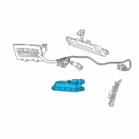 OEM Chrysler Voyager Lamp-License Plate Diagram - 68276972AA