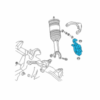 OEM 2010 Dodge Ram 1500 Front Knuckle Right Diagram - 68044704AD