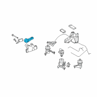 OEM 2005 Toyota Avalon Side Mount Diagram - 12363-0P020