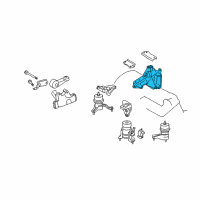 OEM Toyota Avalon Rear Mount Bracket Diagram - 12315-31090