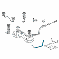 OEM 2022 Acura RDX Band Complete , Fuel Tank Mt Diagram - 17521-TJB-A00