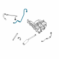 OEM Dodge Neon Tube-Turbo Oil Feed Diagram - 4884276AD