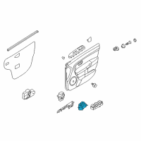 OEM Kia Switch Assembly-Power Window Diagram - 935852K000WK