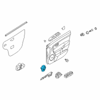 OEM 2012 Kia Soul Power Window Assist Switch Assembly Diagram - 935752K100WK