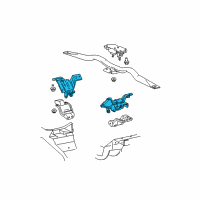 OEM Lincoln Town Car Front Mount Diagram - 3W1Z-6038-CB