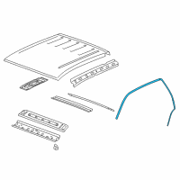 OEM 2012 GMC Sierra 1500 Drip Weatherstrip Diagram - 20816086