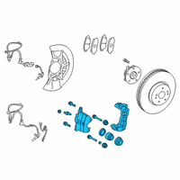 OEM 2021 Toyota Camry Caliper Assembly Diagram - 47730-33400