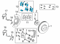 OEM 2021 Toyota Camry Shim Diagram - 04945-33310