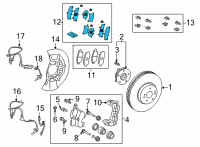 OEM Toyota Shim Diagram - 04945-33310