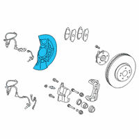 OEM 2019 Toyota Avalon Upper Guide Diagram - 47714-48150