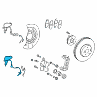 OEM 2020 Toyota Avalon Lower Guide Mount Bolt Diagram - 90016-AA103