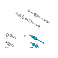 OEM Lexus Shaft Set, OUTBOARD Diagram - 43460-59645