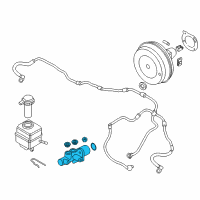 OEM BMW M6 Gran Coupe Brake Master Cylinder Diagram - 34-33-6-799-903