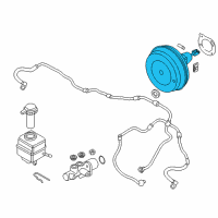 OEM 2014 BMW M6 Power Brake Booster Diagram - 34-33-7-846-664