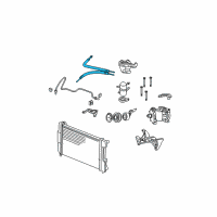 OEM 2002 Dodge Dakota A/C Hose Diagram - 55056082AC