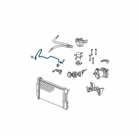 OEM 1997 Dodge Dakota -A/C Liquid Diagram - 55036600