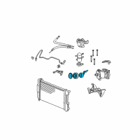 OEM Dodge Durango Clutch-A/C Compressor Diagram - 5083077AA