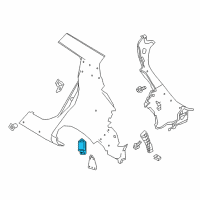 OEM 2020 Nissan Leaf Sensor Assembly-Side Obstacle Warning, LH Diagram - 284K1-5SA0A