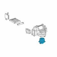 OEM 2008 Toyota Highlander Fan & Motor Diagram - 87103-33090