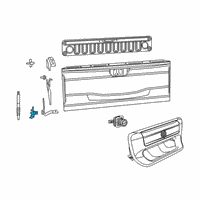 OEM Ram 1500 Hinge-Tailgate Diagram - 68312518AE