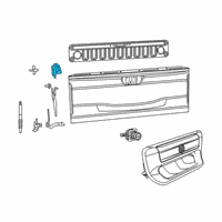 OEM 2021 Ram 1500 TAILGATE Diagram - 68309893AL