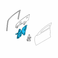 OEM 2008 Infiniti M35 Door Window Regulator Assembly, Right Diagram - 80720-EH11B