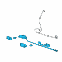 OEM 2012 Chevrolet Caprice License Lamp Assembly Diagram - 92254942