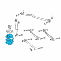 OEM 2020 Jeep Gladiator Rear Coil Spring Diagram - 68341439AC