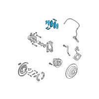 OEM 2015 Kia Sorento Pad Kit-Rear Disc Brake Diagram - 583021UA50